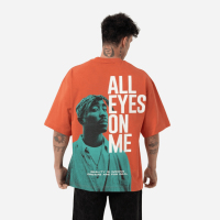 Oversize Tupac T-shirt All Eyes On Me Aufdruck...